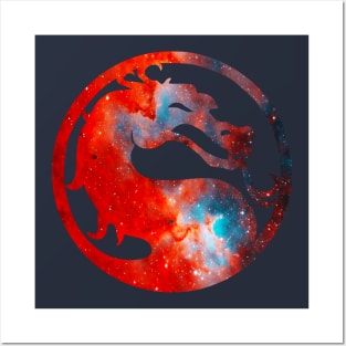 Mortal Kombat Galaxy Silhouette Logo Posters and Art